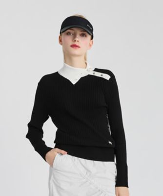 RIJOUME】変形襟シャツセーター（LG4FSTR3L） | le