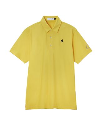 MARK & LONポロシャツ サイズ48 イエロー×ブラック日本製ゴルフウェア MARK & LONポロシャツ サイズ48 イエロー×ブラック日本製ゴルフウェア