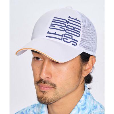 ＜le coq sportif GOLF COLLECTION＞ルコックスポルティフ　ゴルフ　ｌｅ　ｃｏｑ　ｓｐｏｒｔｉｆ　ｇｏｌｆ　クーリングキャップ（ＬＧ５ＳＣＰ１４Ｍ）