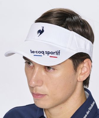 ＜le coq sportif GOLF COLLECTION＞ルコックスポルティフ　ゴルフ　ｌｅ　ｃｏｑ　ｓｐｏｒｔｉｆ　ｇｏｌｆ　定番イヤーカーブサンバイザー（ＬＧ５ＳＣＰ５１Ｍ）