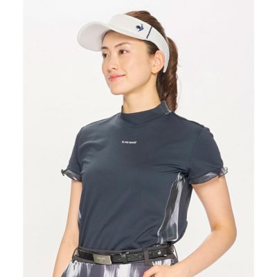 ＜le coq sportif GOLF COLLECTION＞ルコックスポルティフ　ゴルフ　ｌｅ　ｃｏｑ　ｓｐｏｒｔｉｆ　ｇｏｌｆ　【ＲＩＪＯＵＭＥ】モックネックシャツ（ＬＧ５ＳＨＳＲ４Ｌ）