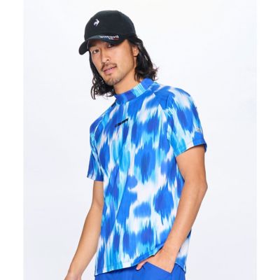 レザレクション　ゴルフシャツ ライトブルー レザレクション ゴルフシャツ ライトブルー レザレクション ゴルフ