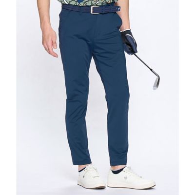 RLX 極美品 ナイロンストレッチパンツ 32 ネイビー ゴルフ 接触冷感 ナイロン9分丈パンツ（LG5SLP52M） | le coq