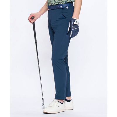 【新品タグ付】PGG ショートパンツ ゴルフ ロゴ ナイロン S 紺 接触冷感 ナイロン9分丈パンツ（LG5SLP52M） | le coq