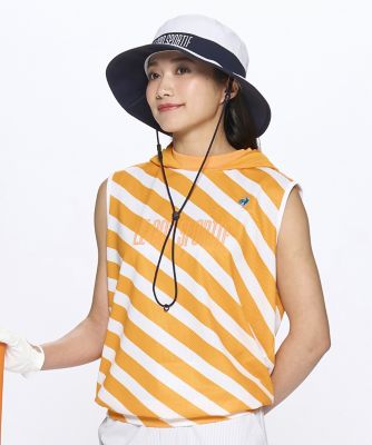 接触冷感 メッシュフーディーノースリーブシャツ（LG5STZ50L