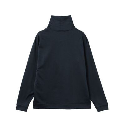 大きいサイズ】裏起毛ダンボール長袖ハイネックシャツ