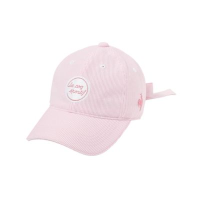 ＜le coq sportif GOLF COLLECTION＞ルコックスポルティフ　ゴルフ　ｌｅ　ｃｏｑ　ｓｐｏｒｔｉｆ　ｇｏｌｆ　ストライプ柄キャップ（ＬＧ６ＳＣＰ０１Ｌ）