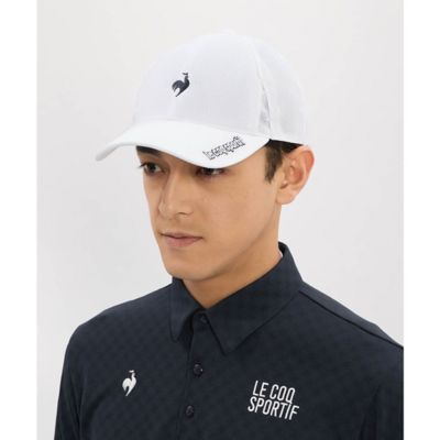 ＜le coq sportif GOLF COLLECTION＞ルコックスポルティフ　ゴルフ　ｌｅ　ｃｏｑ　ｓｐｏｒｔｉｆ　ｇｏｌｆ　はっ水メッシュキャップ（ＬＧ６ＳＣＰ０２Ｍ）
