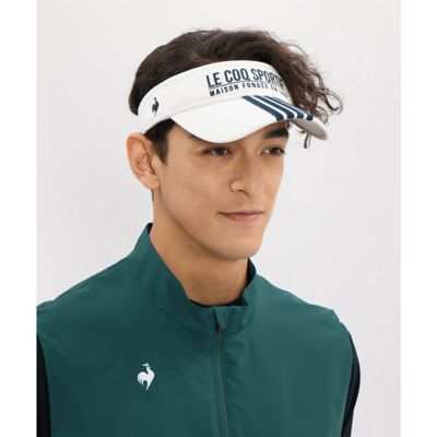 ＜le coq sportif GOLF COLLECTION＞ルコックスポルティフ　ゴルフ　ｌｅ　ｃｏｑ　ｓｐｏｒｔｉｆ　ｇｏｌｆ　【ＦＡＮ　ＡＩＲ】サンバイザー（ＬＧ６ＳＣＰ５０Ｍ）