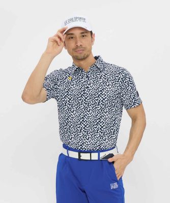 専用【定価2.8万円】PGG マーブル模様 ゴルフシャツ サイズ1 ルコックスポルティフ ゴルフ le coq sportif golf