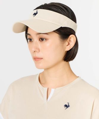 ＜le coq sportif＞ルコックスポルティフ　ｌｅ　ｃｏｑ　ｓｐｏｒｔｉｆ　サンバイザー（ＬＮ６ＳＣＰ２３Ｌ）
