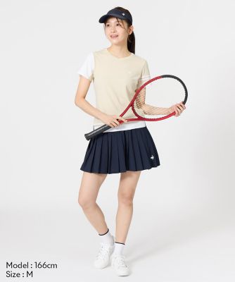 ルコックスポルティフ le coq sportif プリーツスコート