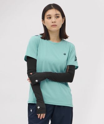 Le coq sportif 透湿防水機能 裏メッシュ、肘と膝ジッパーで七分に