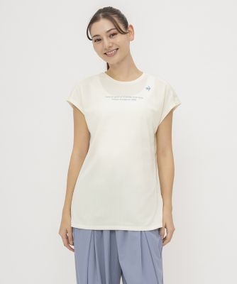 ＜le coq sportif＞ルコックスポルティフ　ｌｅ　ｃｏｑ　ｓｐｏｒｔｉｆ　汗染み軽減フレンチスリーブシャツ（ＬＴ５ＳＨＴ０２Ｌ）