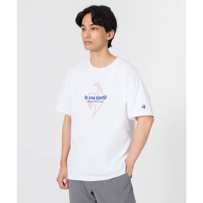 ＜le coq sportif＞ルコックスポルティフ　ｌｅ　ｃｏｑ　ｓｐｏｒｔｉｆ　ヘランカサンスクリーン半袖Ｔシャツ（遮熱）（ＬＴ６ＳＨＴ０１Ｍ）