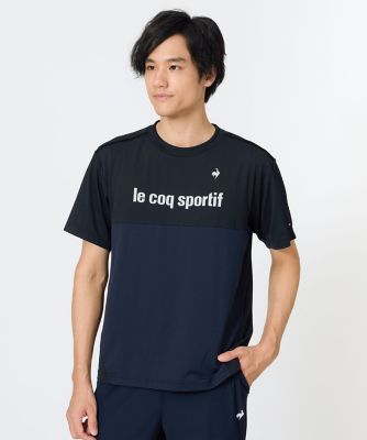 ＜le coq sportif＞ルコックスポルティフ　ｌｅ　ｃｏｑ　ｓｐｏｒｔｉｆ　接触冷感ストレッチ半袖Ｔシャツ（ＬＴ６ＳＨＴ０３Ｍ）