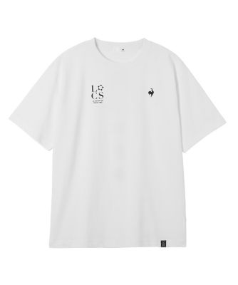 ＜le coq sportif＞ルコックスポルティフ　ｌｅ　ｃｏｑ　ｓｐｏｒｔｉｆ　コットンライクポリエステルバックプリント半袖Ｔシャツ（ＬＵ５ＦＨＴ００Ｍ）