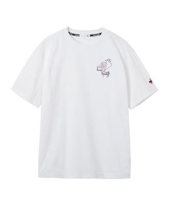 ＜le coq sportif＞ルコックスポルティフ　ｌｅ　ｃｏｑ　ｓｐｏｒｔｉｆ　ヘランカ片胸グラフィックプリント半袖Ｔシャツ（ＬＵ５ＦＨＴ０２Ｍ）