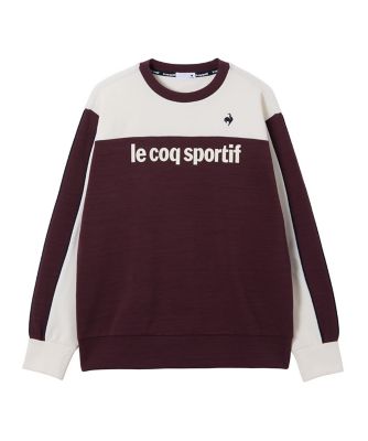 ＜le coq sportif＞ルコックスポルティフ　ｌｅ　ｃｏｑ　ｓｐｏｒｔｉｆ　ハーフゲージニットクルーネックスウェット（ＬＵ５ＦＳＷ４２Ｍ）