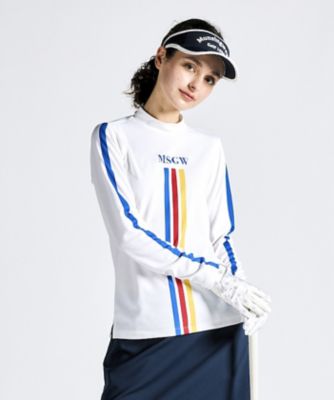 吸汗 ストレッチ モックネック長袖シャツ（MG4FLS25L