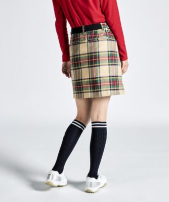 ストレッチ ツイルチェックスカート（MG4FSK24L