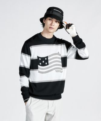 ＜Munsingwear＞【ＥＮＶＯＹ】フラッグデザイン　クルーネックセーター（ＭＧ４ＦＳＴ５１Ｍ）