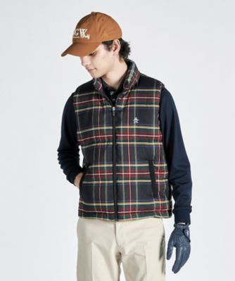 ＜Munsingwear＞ＨＥＡＴ　ＮＡＶＩ　ＰＥチェック中わたベスト（ＭＧ４ＦＶＥ２２Ｍ）