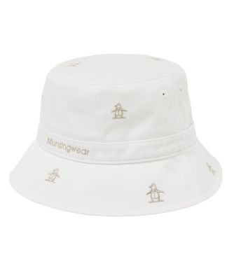 ＜Munsingwear＞マンシングウェア　ＭＵＮＳＩＮＧＷＥＡＲ　コットンツイルペンギン飛び柄刺しゅうバケットハット（ＭＧ５ＦＣＰ７０Ｕ）