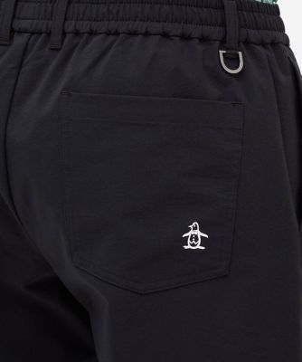 【極美品】Munsingwear ブラック はっ水ストレッチ　ハーフパンツ　9号 マンシングウェア MUNSINGWEAR はっ水2WAYストレッチ