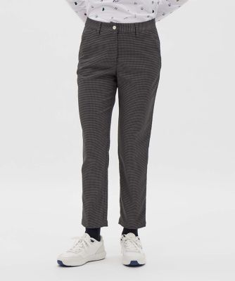 MUNSINGWEAR マンシングウェア スカート ウエストゴム グレー M マンシングウェア Munsingwear ストレッチジャカード千鳥