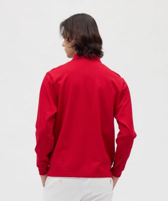 33364　マンシングウエア　メンズ　長袖ポロシャツ　赤　サイズLA マンシングウェア MUNSINGWEAR 10年ポロシャツ
