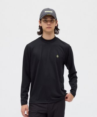Munsingwear マンシングウェア メンズ ゴルフ モックネック 長袖 L マンシングウェア MUNSINGWEAR ストレッチ毛混天竺長袖