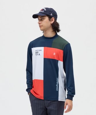 マンシングウェア☆薄手ストレッチ☆モックネックシャツ【レディース