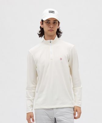 ＜Munsingwear＞マンシングウェア　ＭＵＮＳＩＮＧＷＥＡＲ　保温ストレッチウォーモトリコットハーフジップ長袖シャツ（ＭＧ５ＦＬＳ３１Ｍ）