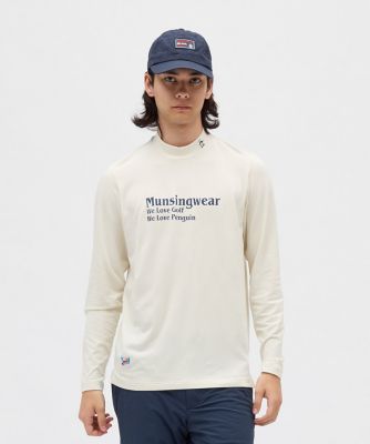 ＜Munsingwear＞マンシングウェア　ＭＵＮＳＩＮＧＷＥＡＲ　保温ストレッチロゴプリント長袖モックネックシャツ（ＭＧ５ＦＬＳ５０Ｍ）