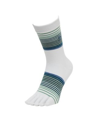 ＜Munsingwear＞マンシングウェア　ＭＵＮＳＩＮＧＷＥＡＲ　ミドル丈５本指ボーダーソックス　【返品不可商品】（ＭＧ５ＦＳＯ０７Ｍ）