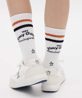 MUNSINGWEAR(マンシングウェア)スニーカー マンシングウェア MUNSINGWEAR クルー丈ペンギンジャカード