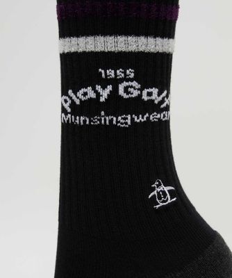 マンシングウェア MUNSINGWEAR クルー丈ペンギンジャカード