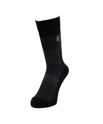 マンシングウェア MUNSINGWEAR クルー丈ウール混ジャカード