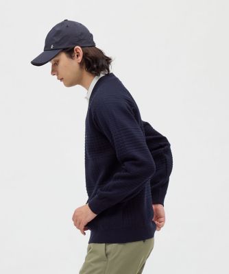 グレンチェックVネックセーター（MG5FST01M） | Munsingwear