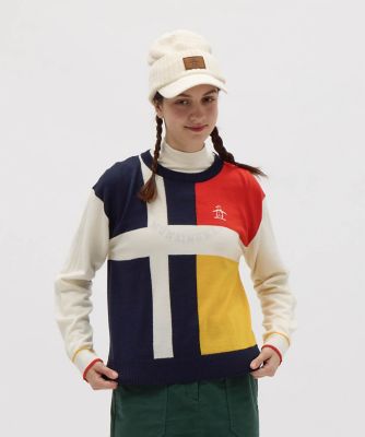 マンシングウェア MUNSINGWEAR ライナー付きインターシャ