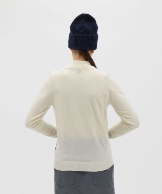 Munsingwear マンシング LLサイズ セーター アイボリー マンシングウェア MUNSINGWEAR ダイヤ柄クルーネック