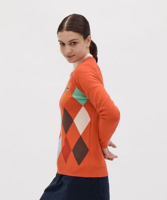 マンシングウェア Munsingwear ダイヤ柄クルーネック