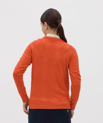 マンシングウェア Munsingwear ダイヤ柄クルーネック