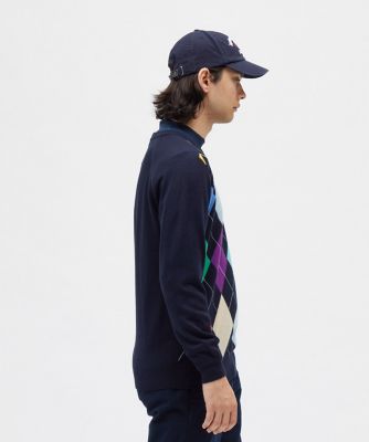 マンシングウェア MUNSINGWEAR アーガイル柄クルーネック
