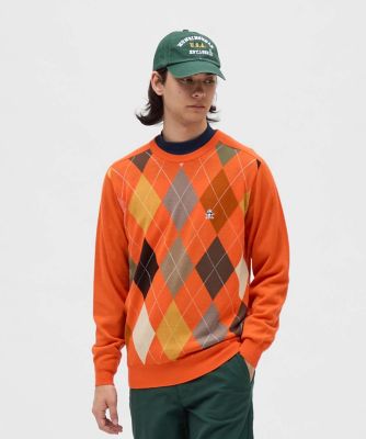 マンシングウェア MUNSINGWEAR アーガイル柄クルーネック
