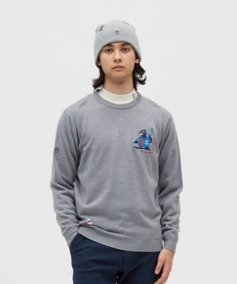 ＜Munsingwear＞マンシングウェア　ＭＵＮＳＩＮＧＷＥＡＲ　アーカイブペンギンロゴ刺繍クルーネックセーター（ＭＧ５ＦＳＴ５０Ｍ）