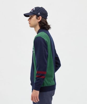 マンシングウェア MUNSINGWEAR ロゴインターシャクルー