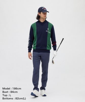マンシングウェア MUNSINGWEAR ロゴインターシャクルー