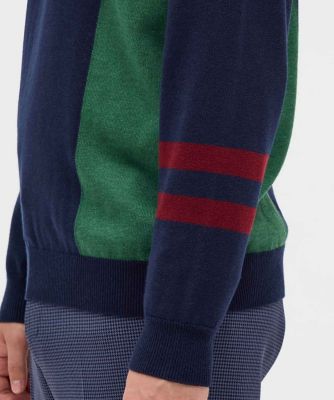 マンシングウェア MUNSINGWEAR ロゴインターシャクルー